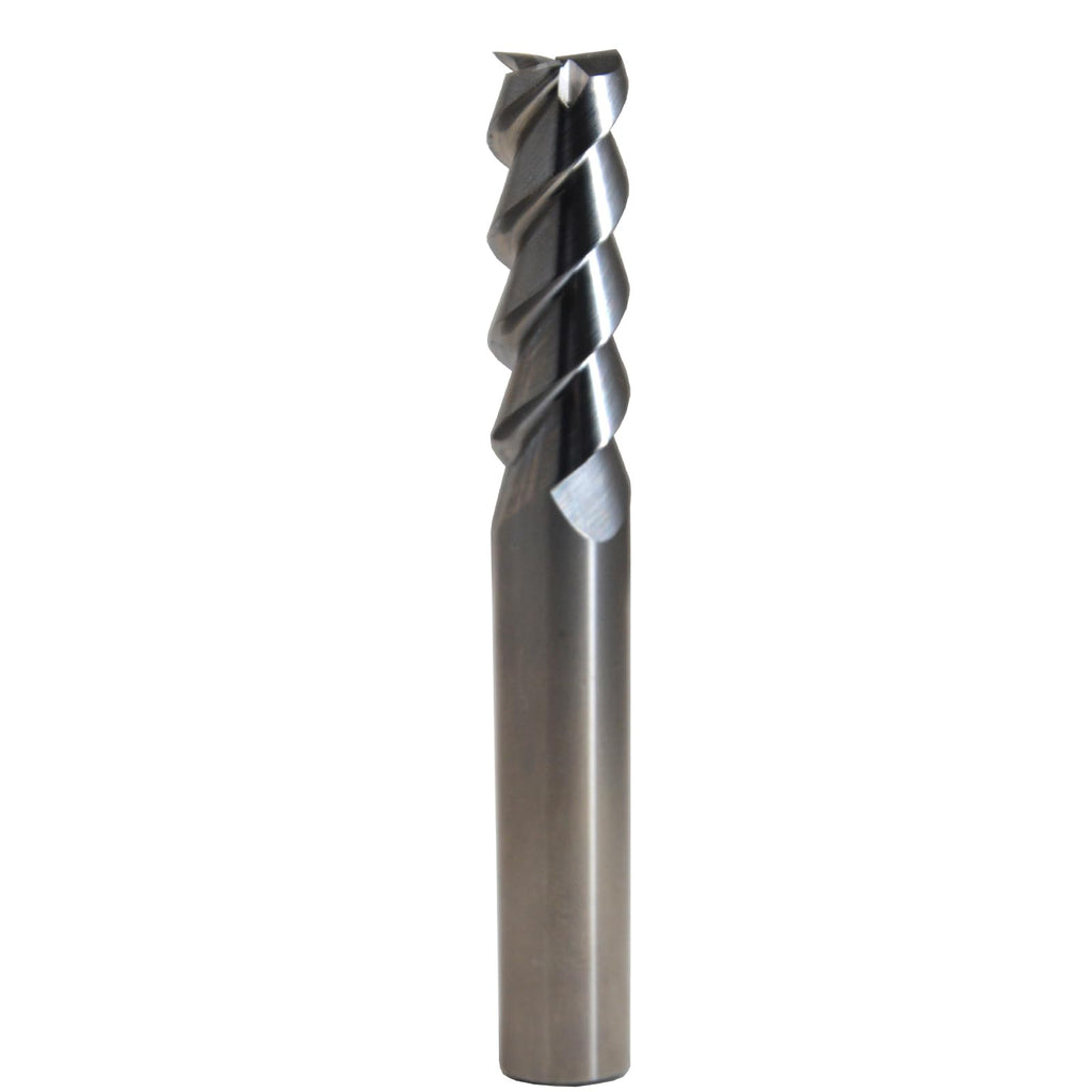 WKSTOOL 4mm Mill Dia 3 Flute Solid Carbide Square Nose End Mill Cutter for Milling Hardened Steels Aluminum Alloys Brass Bronze