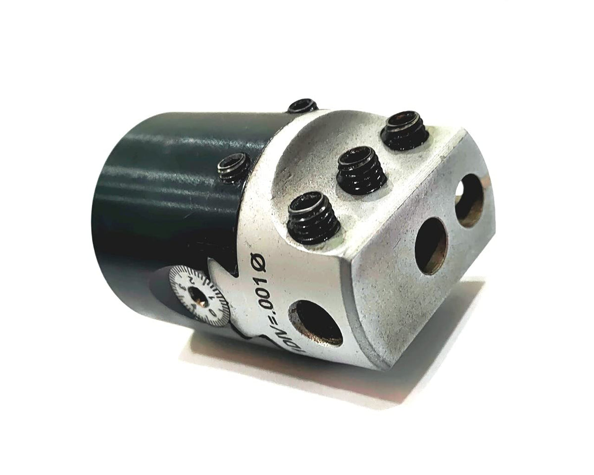 Boring Head Diameter 1.5'' Inches with HSS Tools 1 DIV: 0.001 Lathe Milling Machine Tools ((Only Head (Without Shank & Tools)))