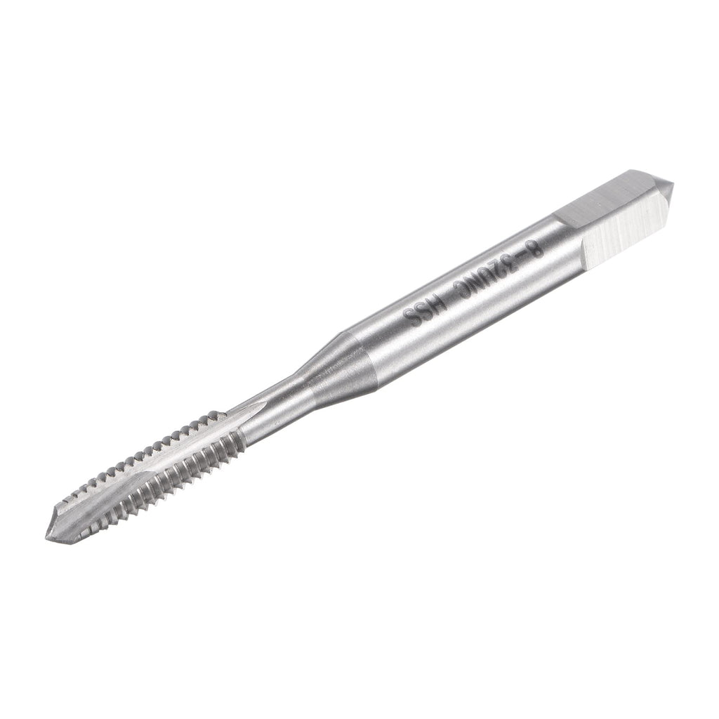 uxcell Spiral Point Threading Tap 8-32 UNC HSS (High Speed Steel) Machine