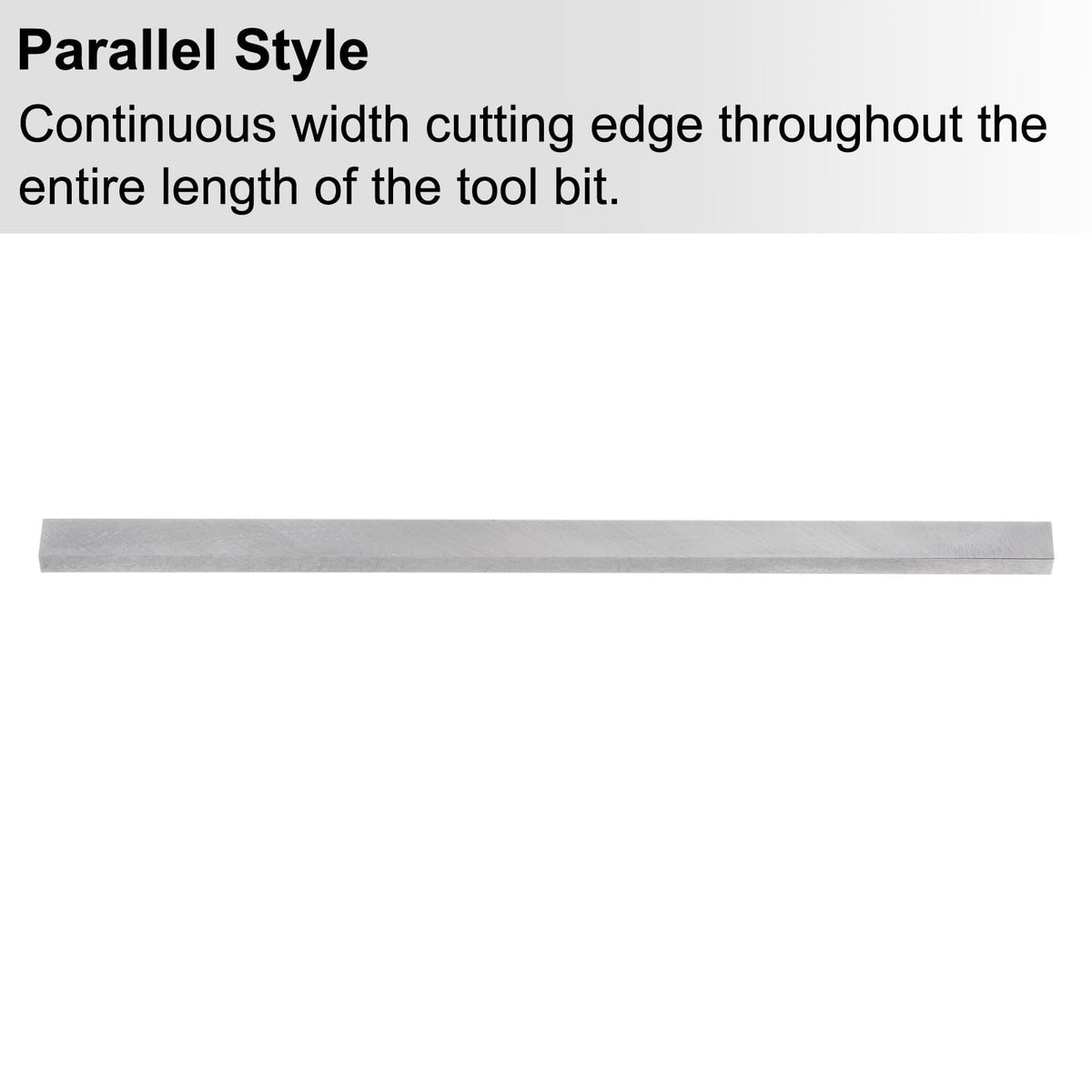 uxcell Lathe Tool Bit 5mm x 10mm x 200mm, Square Lathe Turning Tool Blanks, HSS (High Speed Steel) Rectangular Fly Cutter Mill Blank, 2pcs