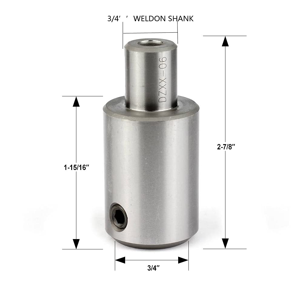 Weldon Shank Adapter JESTUOUS for 3/4 Inch Annular Cutter Extension