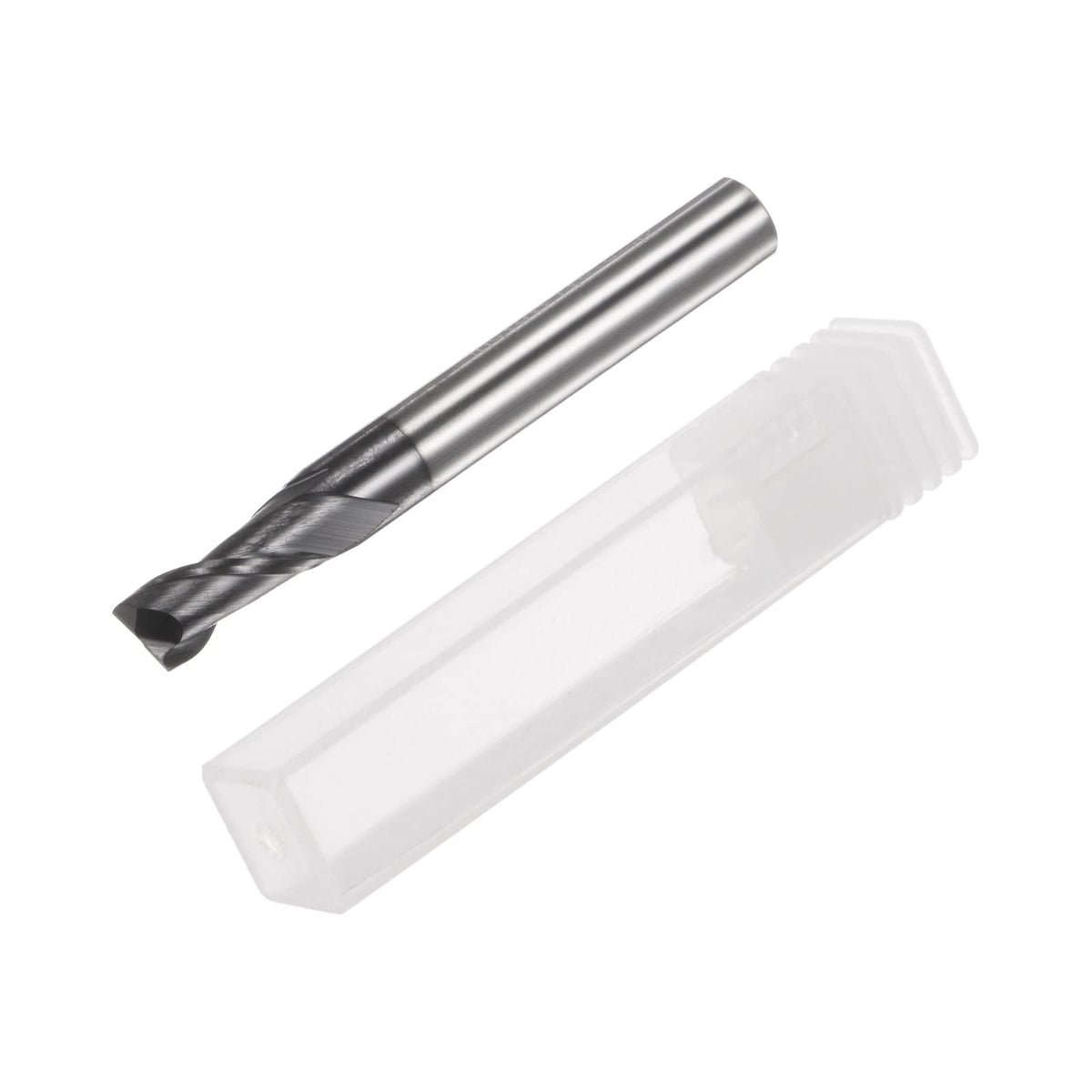 HARFINGTON Square End Mill 5.5mm x 13mm Cutting 6mm Shank Micro Grain Solid Carbide AlTiN Coated 2 Flutes Milling Bit Cutter for Alloy Hardened Steel Aluminum
