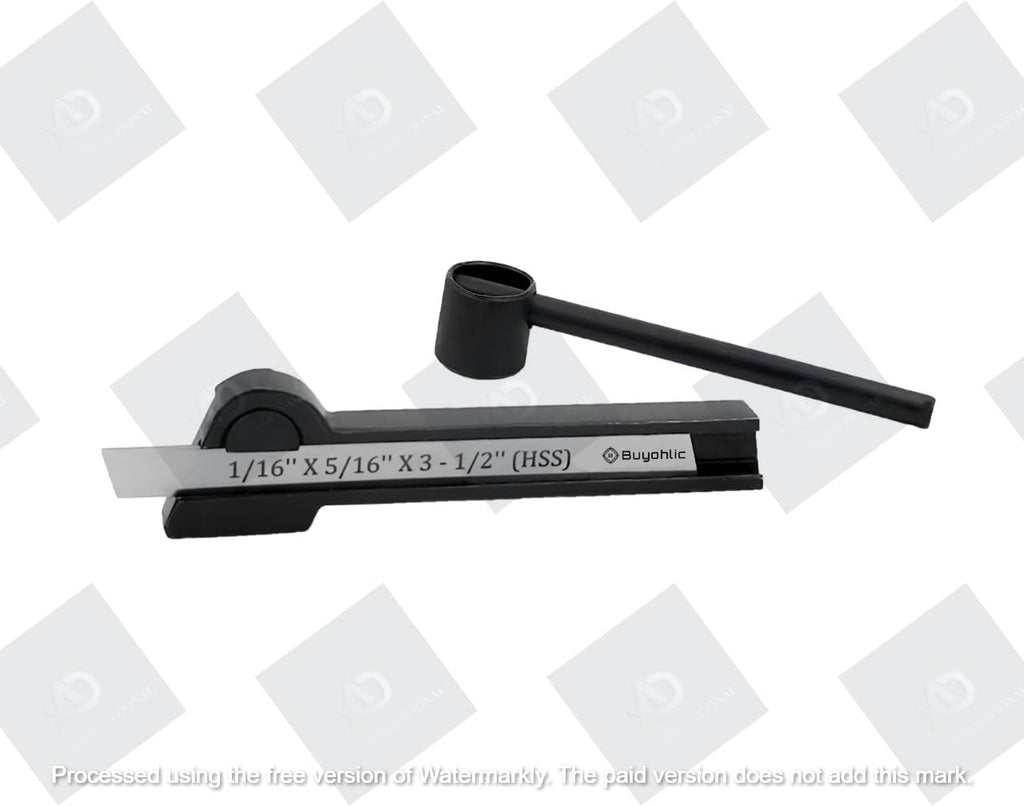 Lathe Parting Tool Holder with Blade 1/16" x 5/16" x 3-1/2"