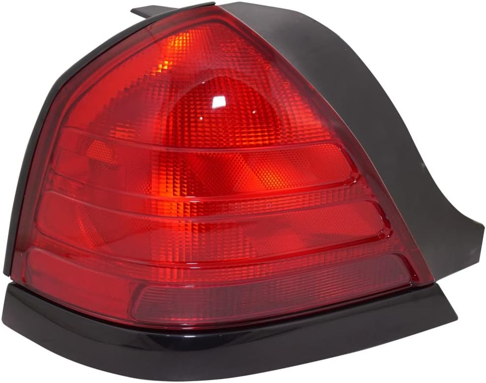 For Ford Crown Victoria Tail Light 1999-2011 Driver Side w/Black Molding | w/Red Lens DOT Certified For FO2800160 | 8W7Z 13405 A