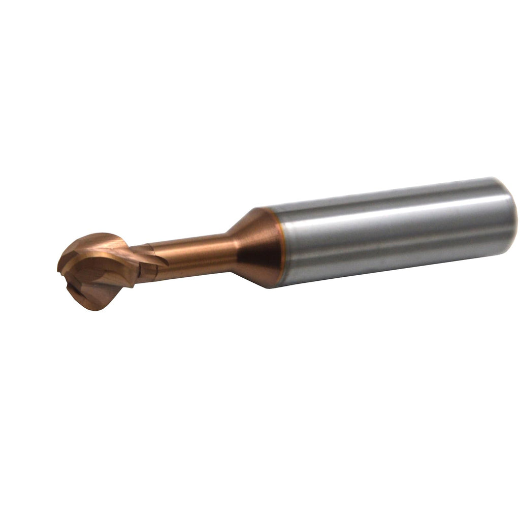 WKSTOOL 12mm Ball Dia Solid Carbide Ball Undercutting End Mills Cutter,270° Straight Neck,Coating Milling Tools for Hardened Steels