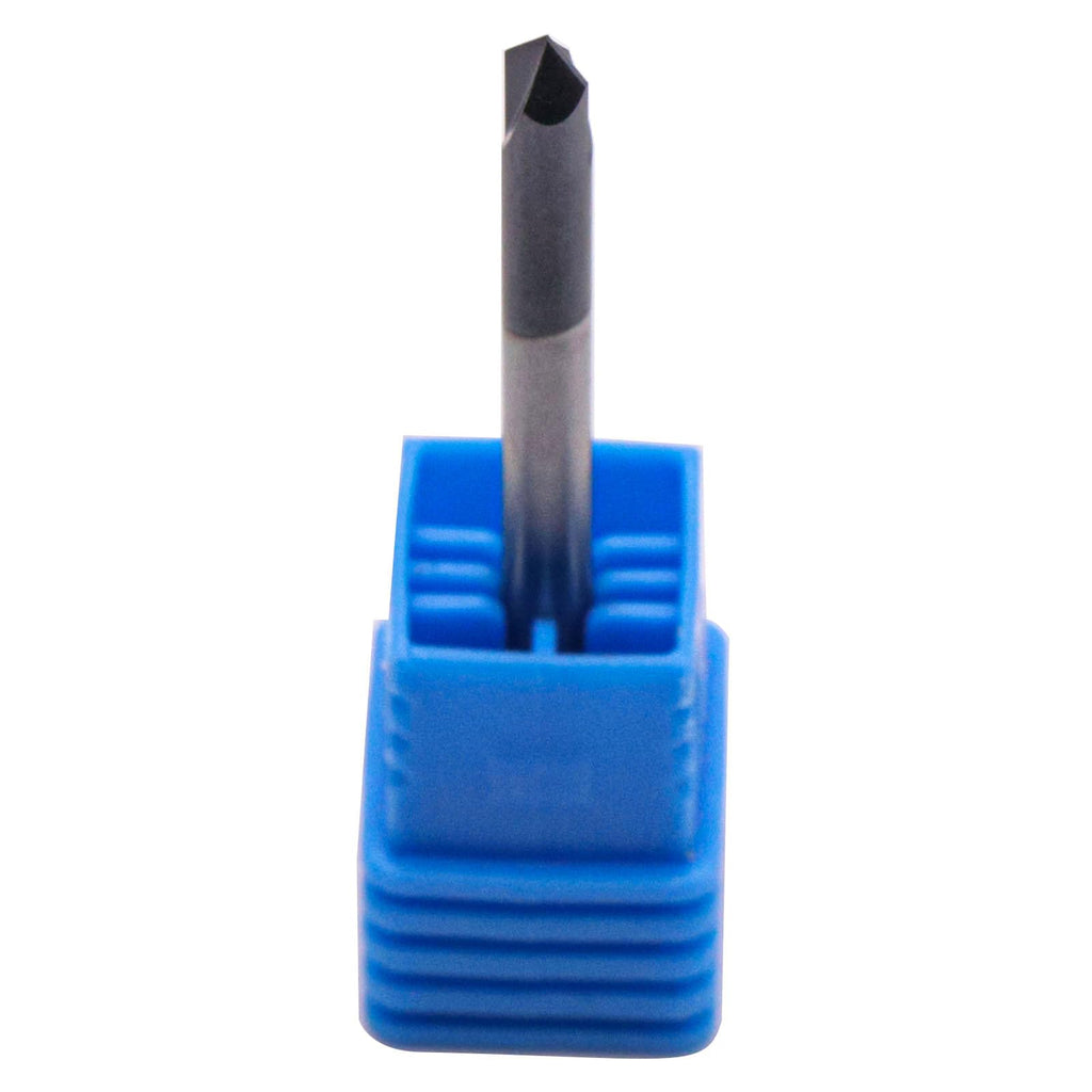 5Pcs 1/8" 2 Flute 90° Solid Carbide Chamfer End Mills - AlTiN Coated