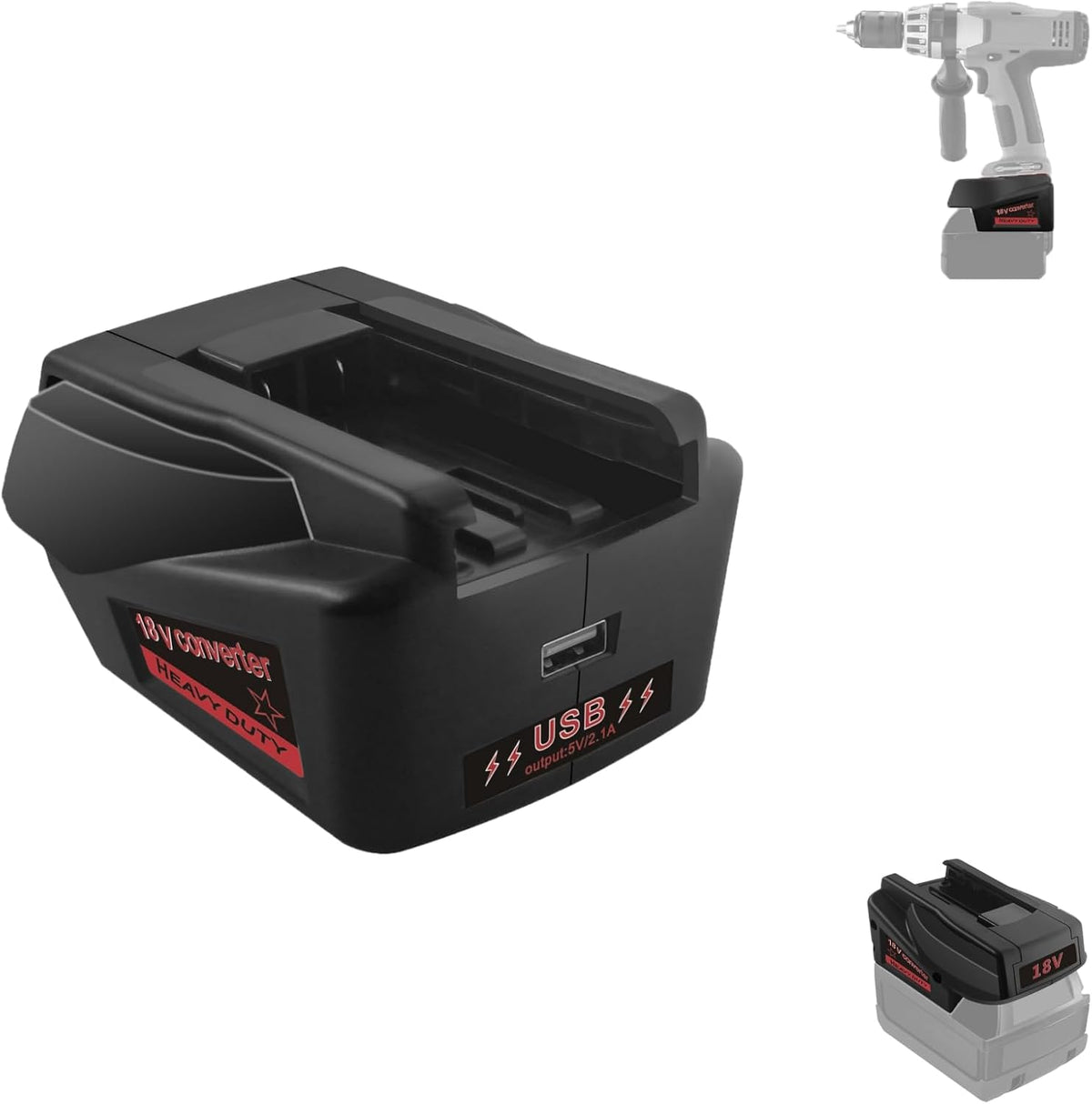 Fit for Milwaukee for M18 Battery Adapter Replace for V18 Tool Battery