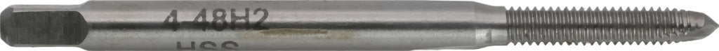 CME HSS Spiral Point Plug Taps, 4-48 UNF, H2, 2 Fl, 10 pcs
