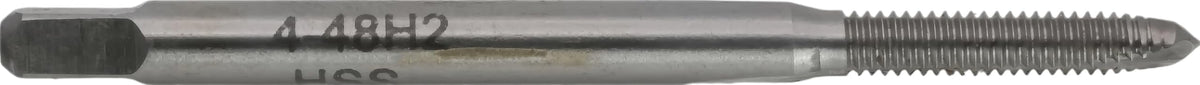 CME HSS Spiral Point Plug Taps, 4-48 UNF, H2, 2 Fl, 10 pcs
