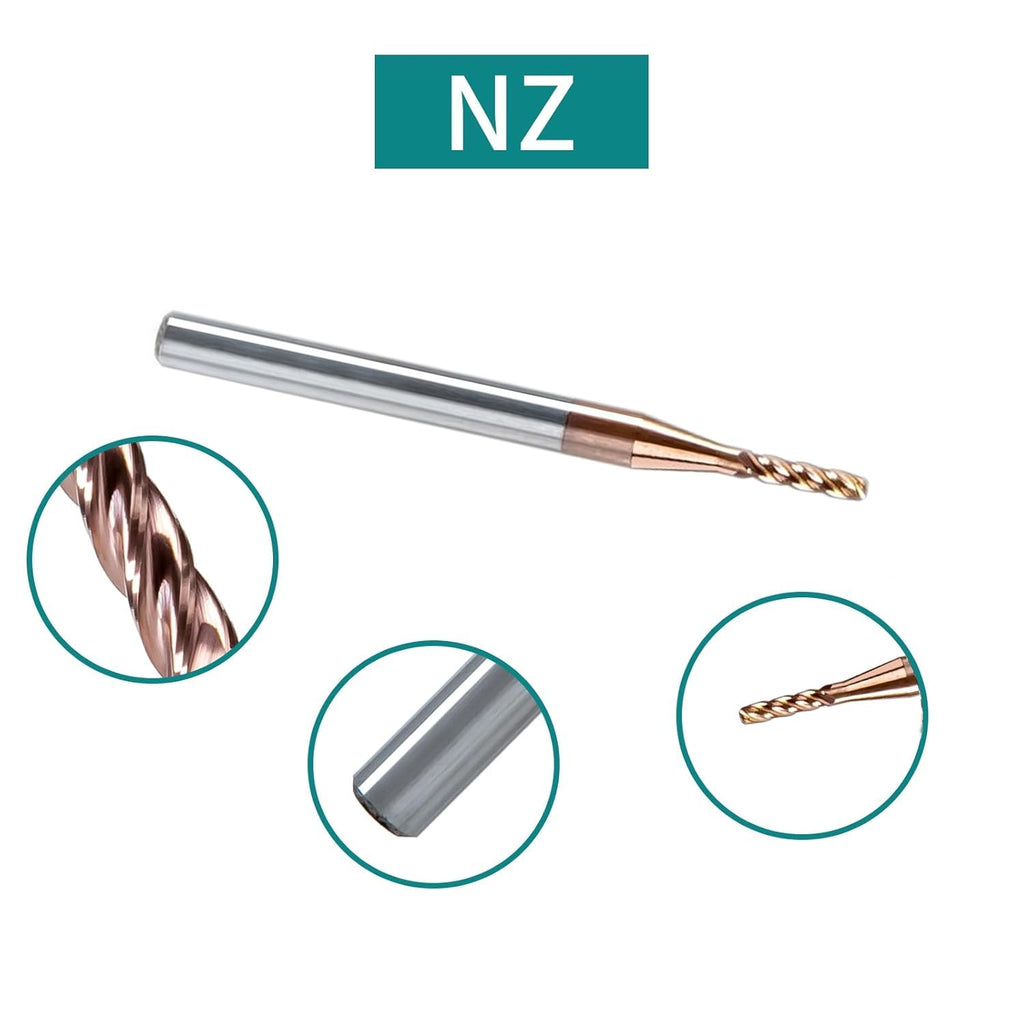 NZ 1/16" 4-Flute Ball Nose End Mill