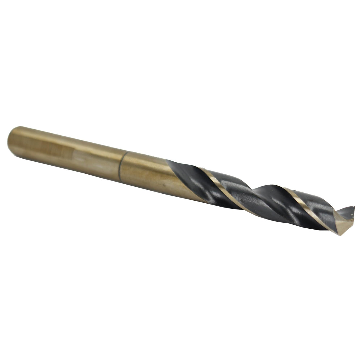 Drill America - KFDRSD3/8X21/32 21/32" Reduced Shank High Speed Steel Black & Gold KFD Drill Bit with 3/8" Shank, KFD Series