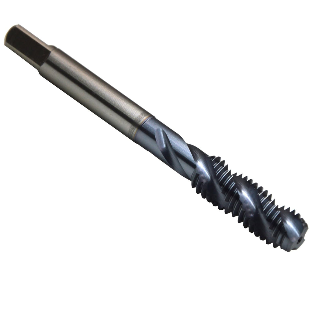 WKSTOOL 5/16-24 UNF P2 TiCN Coated High Speed Steel Precision Spiral Point Flute Taps Left Hand Hole Threading Tapping Tools for Alloys Steels