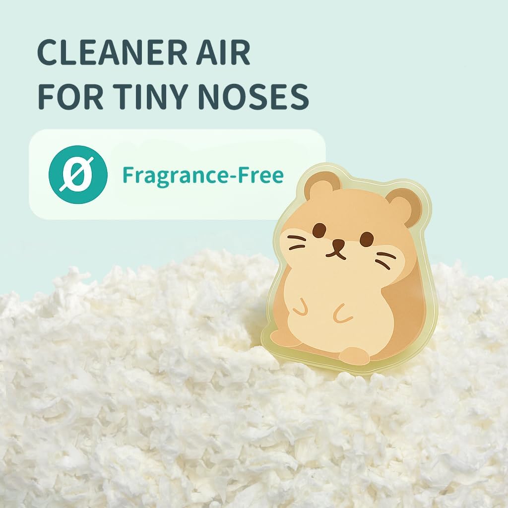 Hamster Bedding 45L, 99% Dust-Free, Soft, Odor Control, Purple