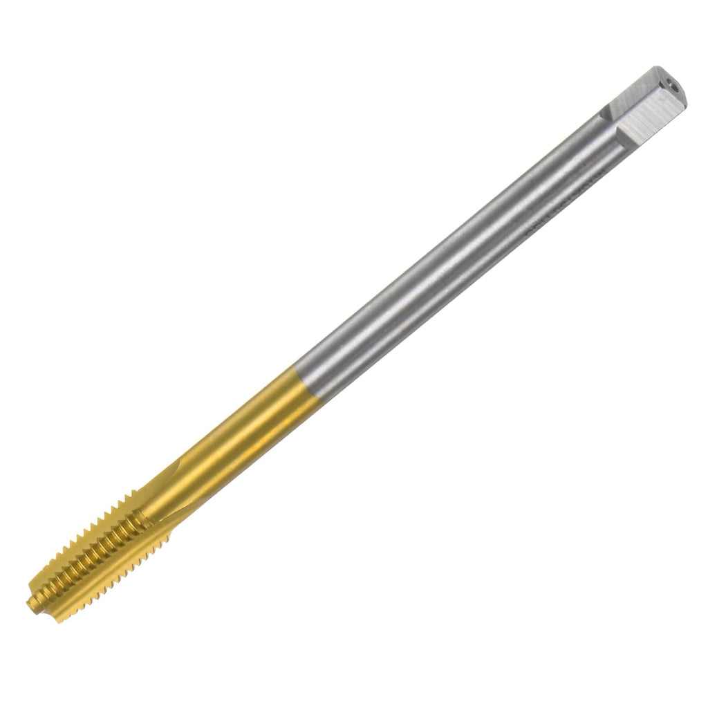 uxcell Metric Thread Tap M10 x 1.5 H2 130mm Extra Long Titanium Coated