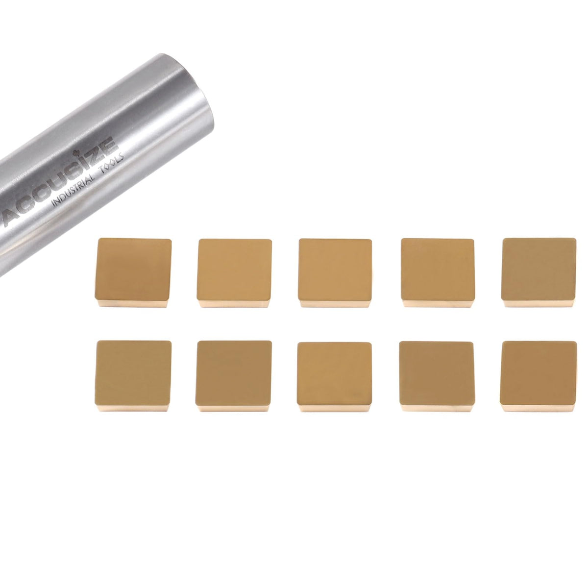 Accusize Industrial Tools SPG422 Carbide Inserts TiN Coated 10 Pc Set, 2136-1026x10
