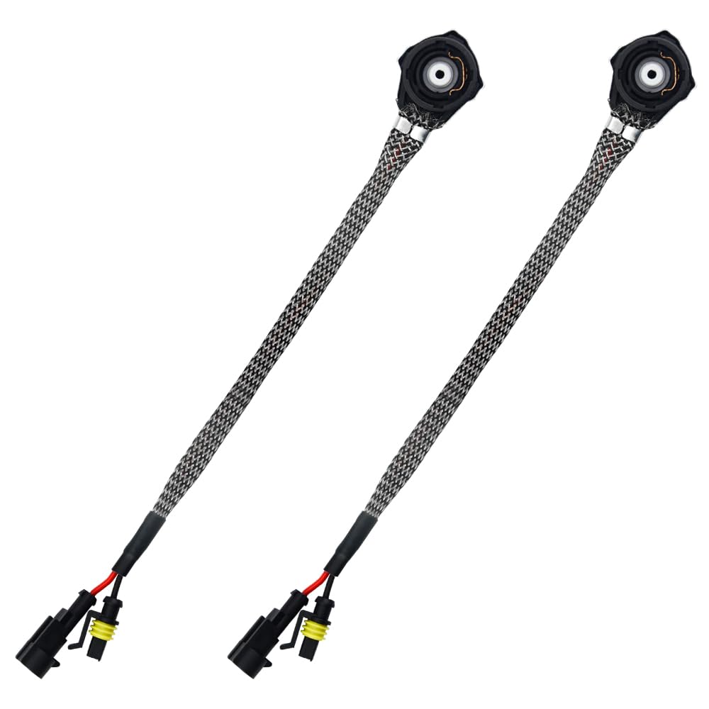 XINGYHENG 2Pcs D2S D4S HID Bulbs Socket Adapter Connector Wiring Harness Converter for Car Headlight Fog Light