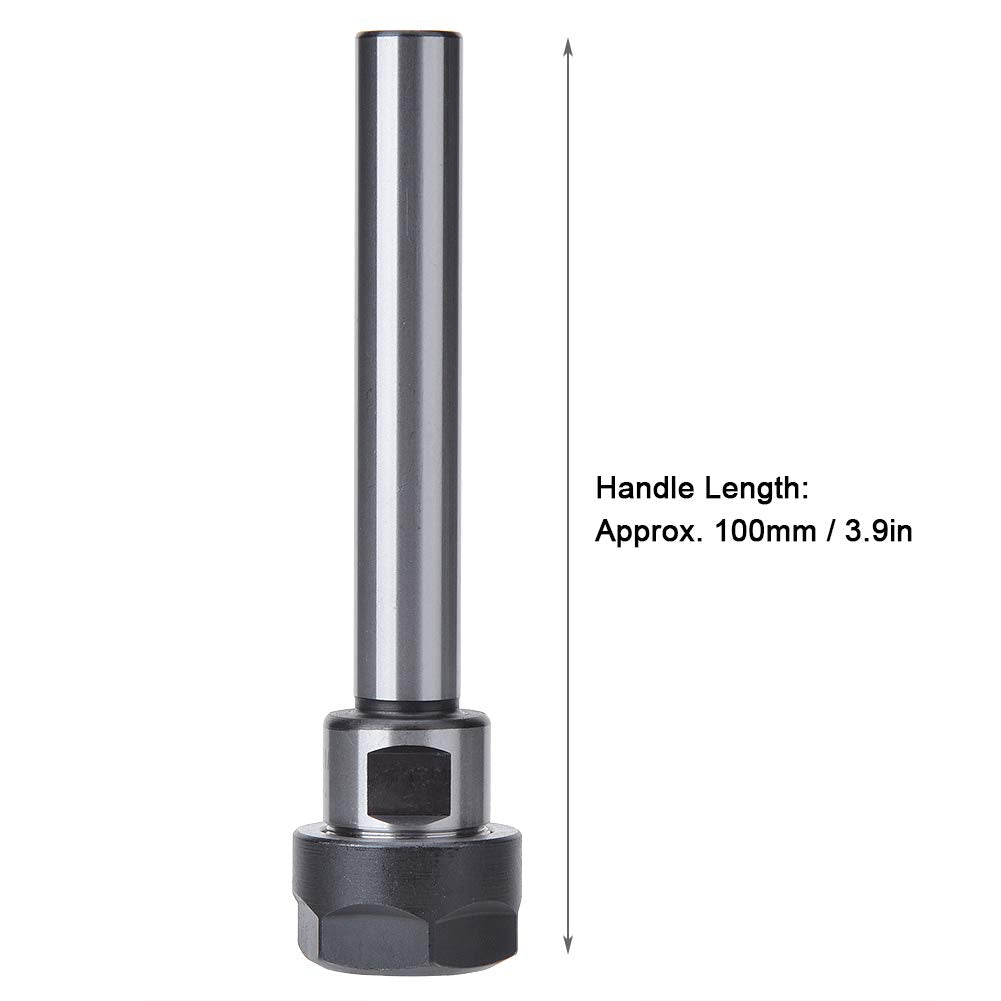 ER20 Collet Chuck Holder, ER20A 100L100mm Length Collet Chuck Holder Extension Straight Shank Tool Holder (C16)