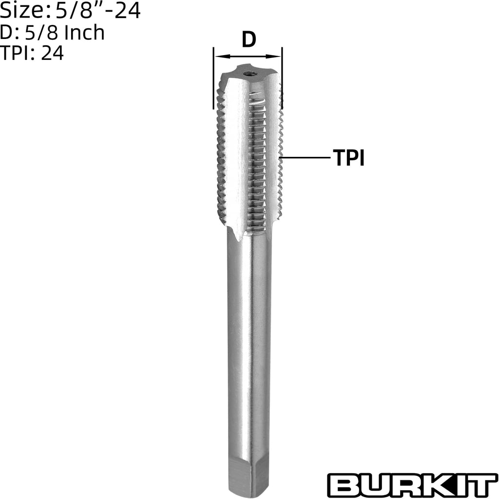 Burkit 5/8"-24 UNEF Thread Tap Right Hand