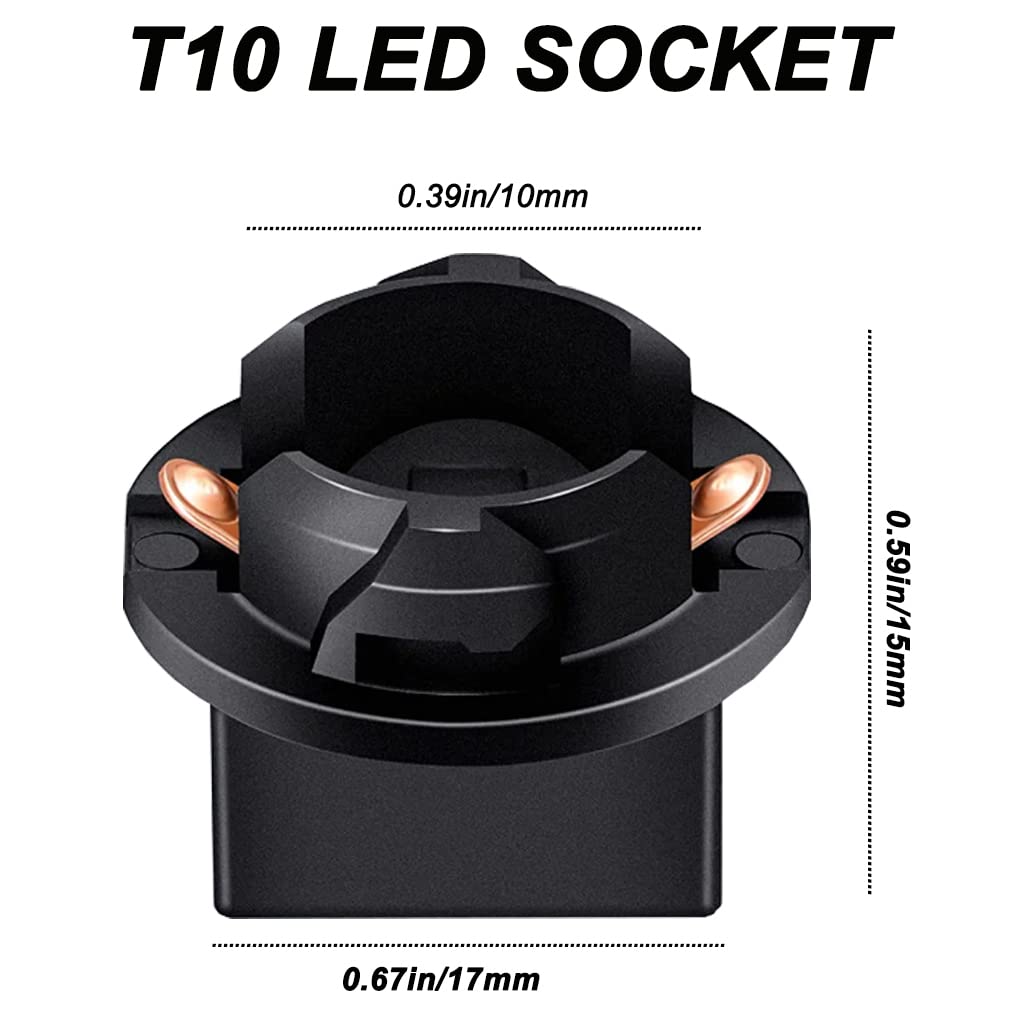 WINETIS 194 LED Bulbs 168 175 2825 W5W T10 8-SMD Chipsets Green for Car Dash Instrument LED Light Bulbs with Twist Lock Socket, Bright Panel Gauge Cluster Dashboard LEDLight Bulbs, Pack of 20