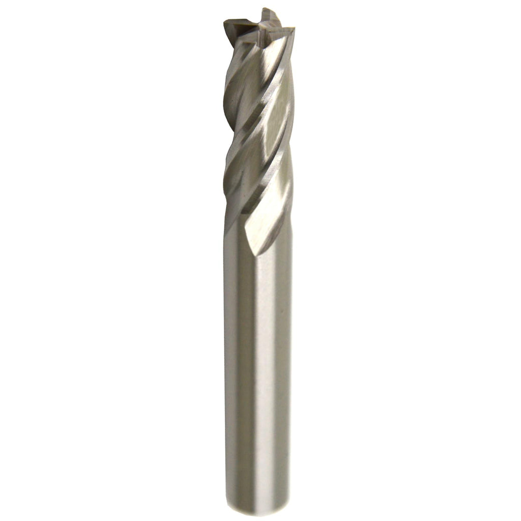WKSTOOL 1/2 Dia M2 High Speed Steel HSS 4-Flute Square Endmill Cutter, CNC Grinded Router Bits Precision Milling Slotting Tool for Aluminum, Copper, Carbon Steel, Cast Iron, Steel