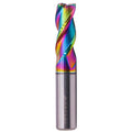 1/2" 3 Flute Solid Carbide Square End Mill for Aluminum, DLC Coated