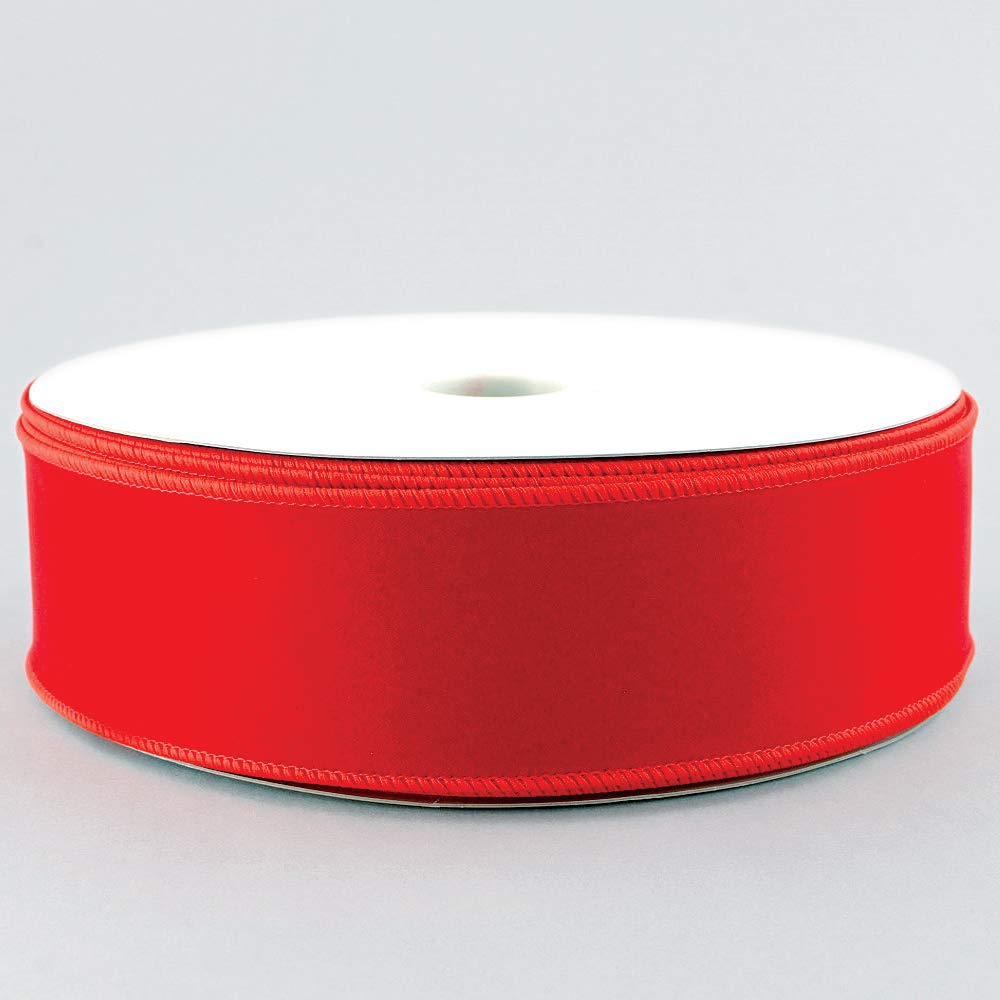 Red Velvet Ribbon 30 Yd Christmas Ribbon Red Wire Cinta de Terciopelo Rojo
