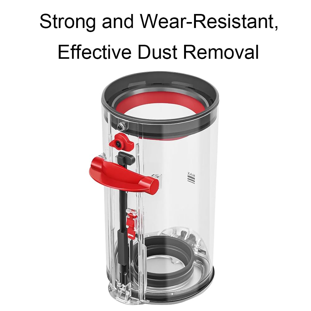 tooloflife Dust Bin Vacuum Dust Bucket Replacement Parts Compatible with Dyson V15 Detect SV14 SV15 SV17 SV22 SV28 Home Cleaning