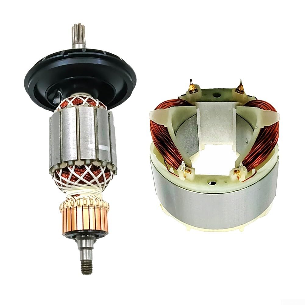 For Bosch RH540 RH540S Armature And Stator Set Includes 1619P10864 Armature And 1619P08324 Stator Metal Construction Replacement Parts For Motor Repair Or Upgrade One Set