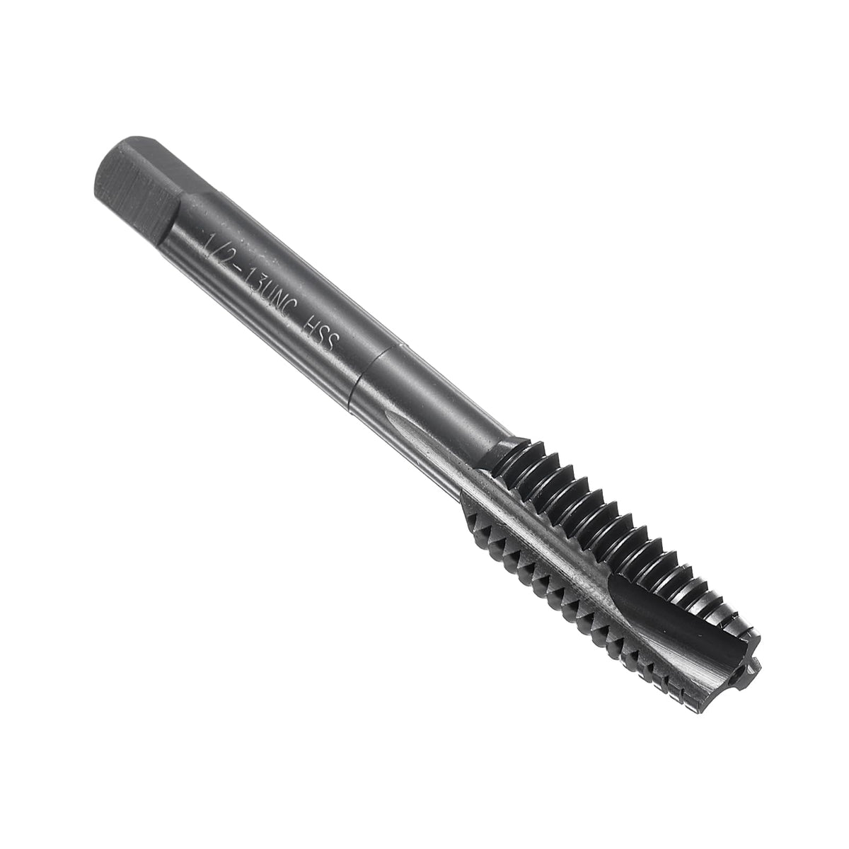 uxcell Spiral Point Thread Tap 1/2-13 UNC 2B, Nitride Coated Machine Screw Tap Tapping Bit Threading Repair Tool, M2 High-Speed Steel (HSS)