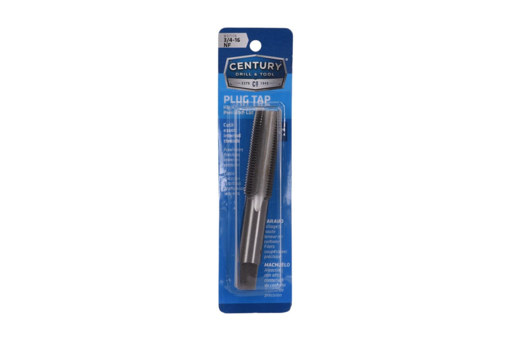 Century Drill & Tool 97118 Fractional Plug Tap, 3/4-16 NF