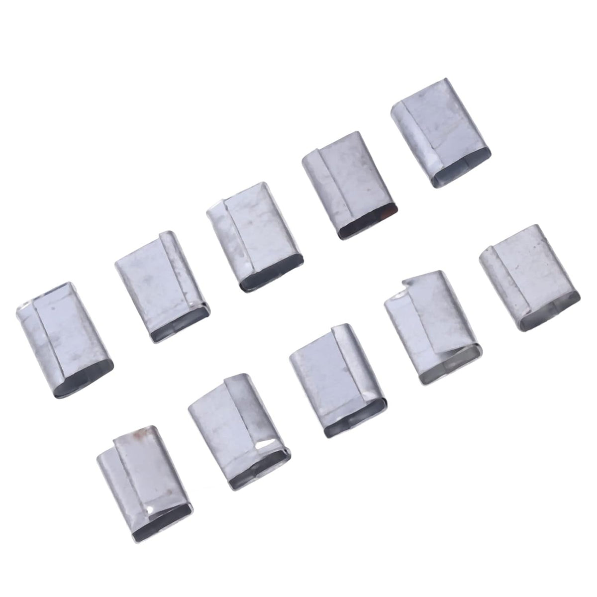 Packaging Strapping Seals, 1KG Iron Sheet Strapping Clips 260pcs, Heavy Duty Buckles for PP Belt 1216mm, with