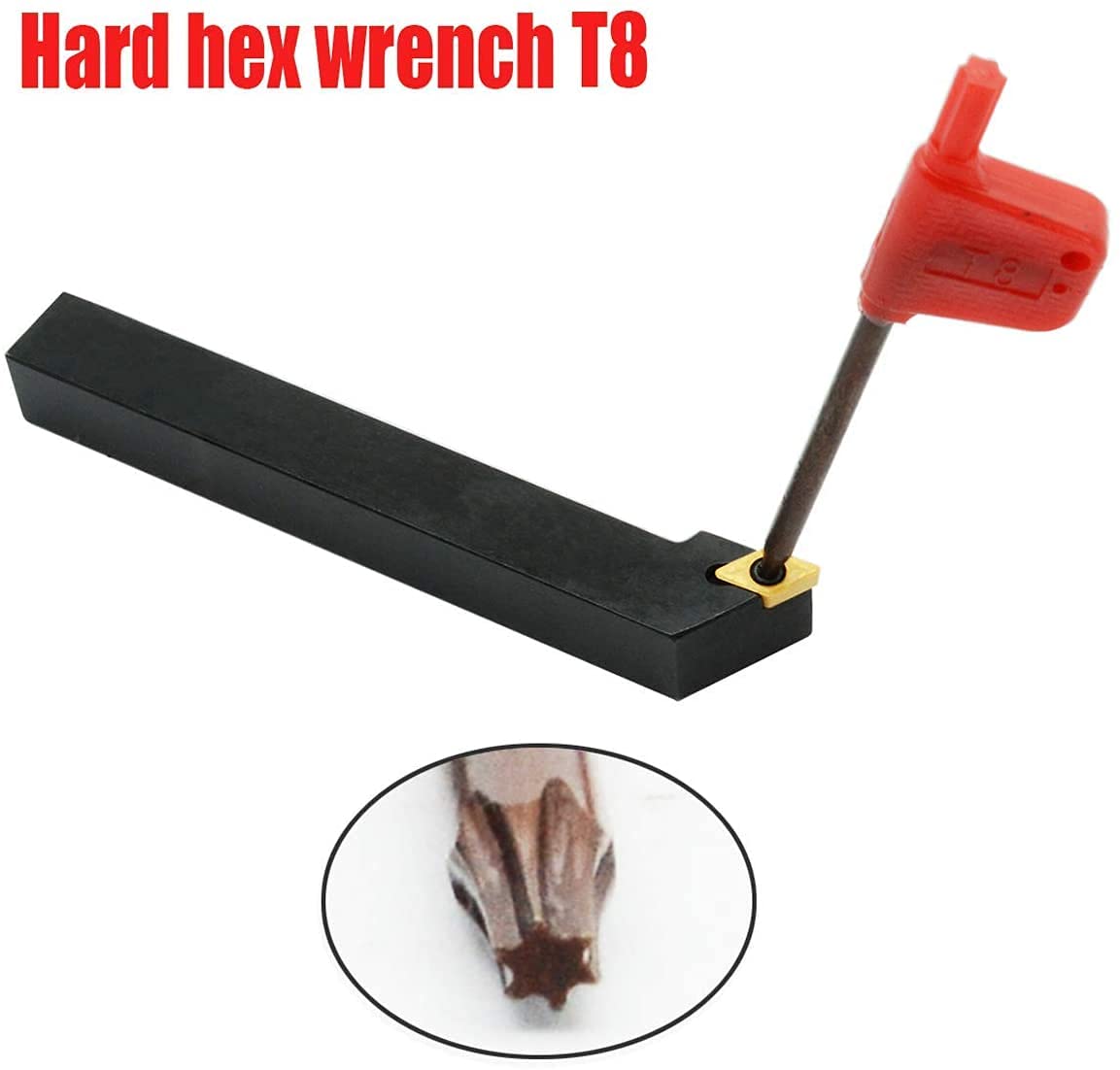 ASZLBYM 3pcs 3/8"/10mm Shank Indexable Carbide Lathe Turning Tools Insert Holder Bit Set SDNCN1010H07 + SDJCL1010H07 + SDJCR1010H07 with 3PCS DCMT21.51/DCMT070204 Indexable Carbide Turning Insert