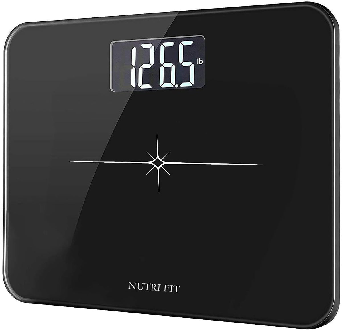 Extra-Wide Ultra-Thick Digital Body Weight Bathroom Scale Black | 0.1lb Discrepancy, 400lb Capacity, 3'' Easy Read