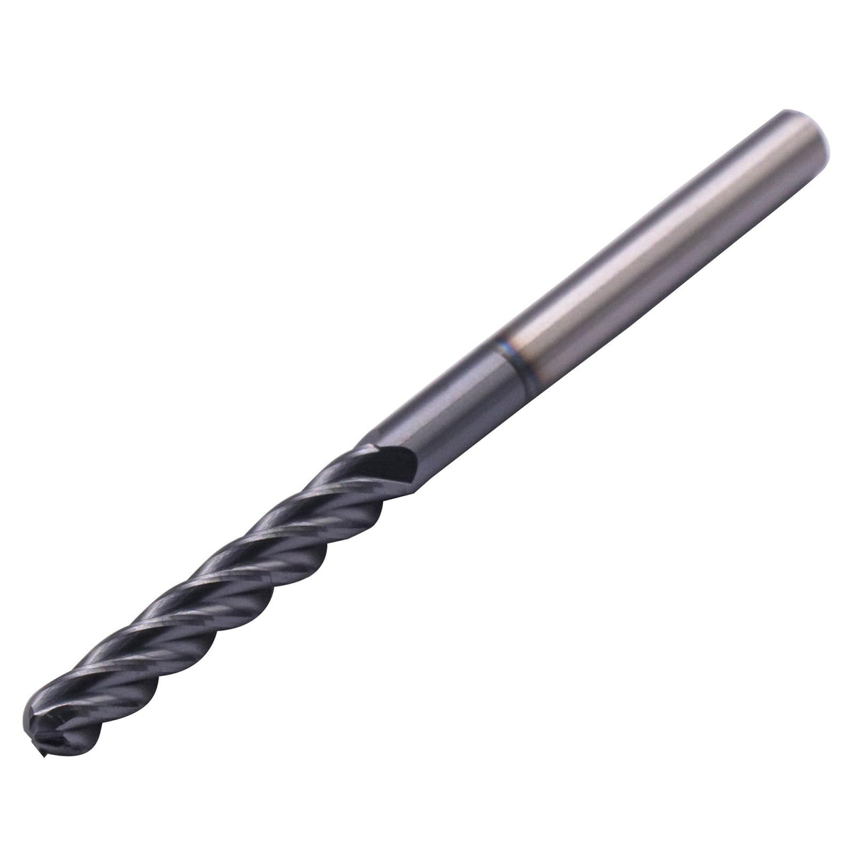 2Pcs 3/16" 4 Flute Solid Carbide Long Ball Nose End Mill Set, AlTiN Coated