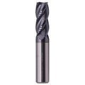 1/2" 4 Flute Solid Carbide End Mill, 0.04" Corner Radius, AlTiN Coated