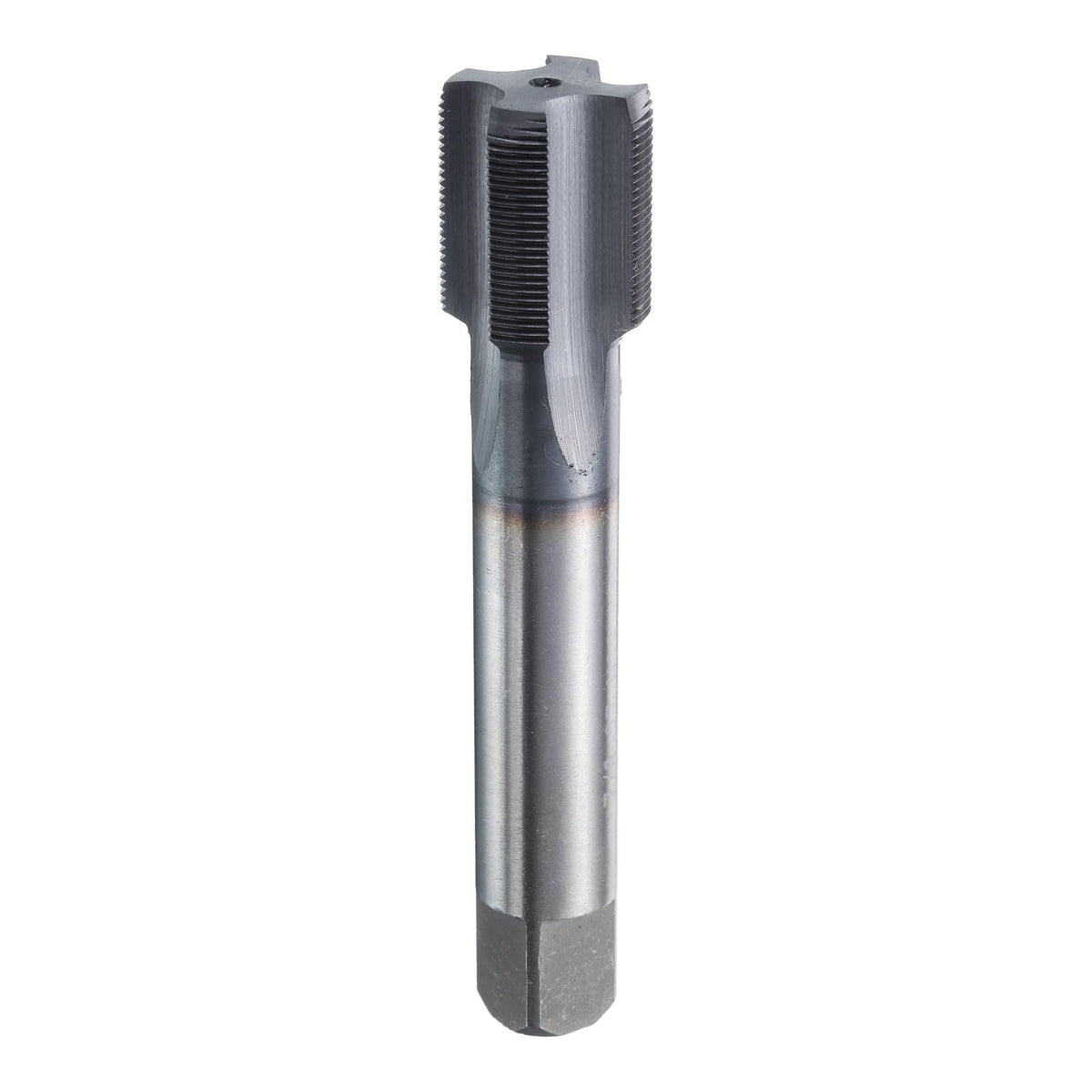 HARFINGTON 7/8"-27 UNS Thread Tap 6542 Cobalt High-Speed Steel TiCN Coated Plug Tap Right Hand Flat Head 4 Straight Flutes Screw Threading Hand Tap