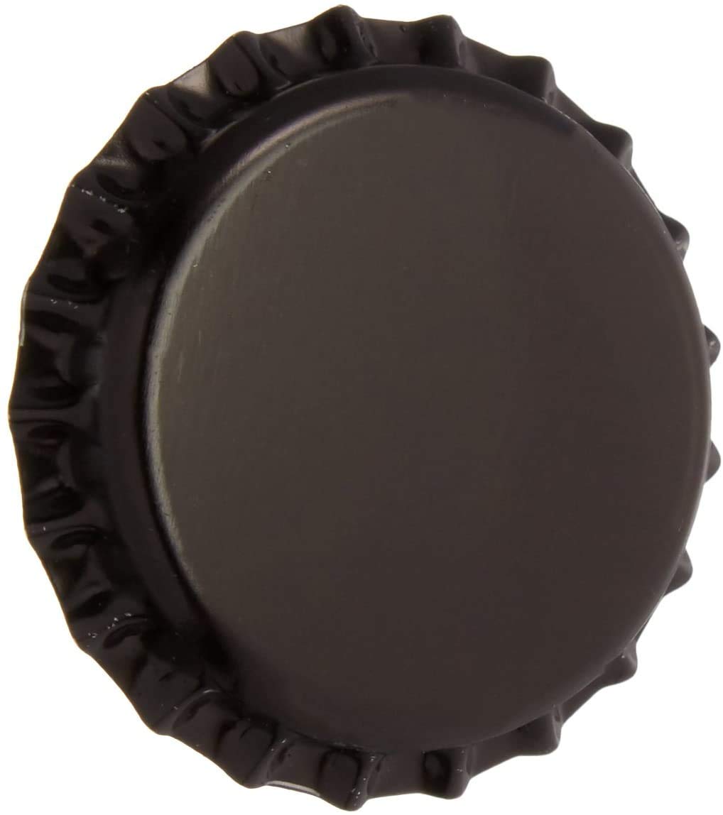 Beer Bottle Crown Caps - Black - Oxygen Barrier - 500 Count