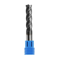 Zorqon 3/4'' Carbide Long End Mill, 4 Flute, AlTiN Coating