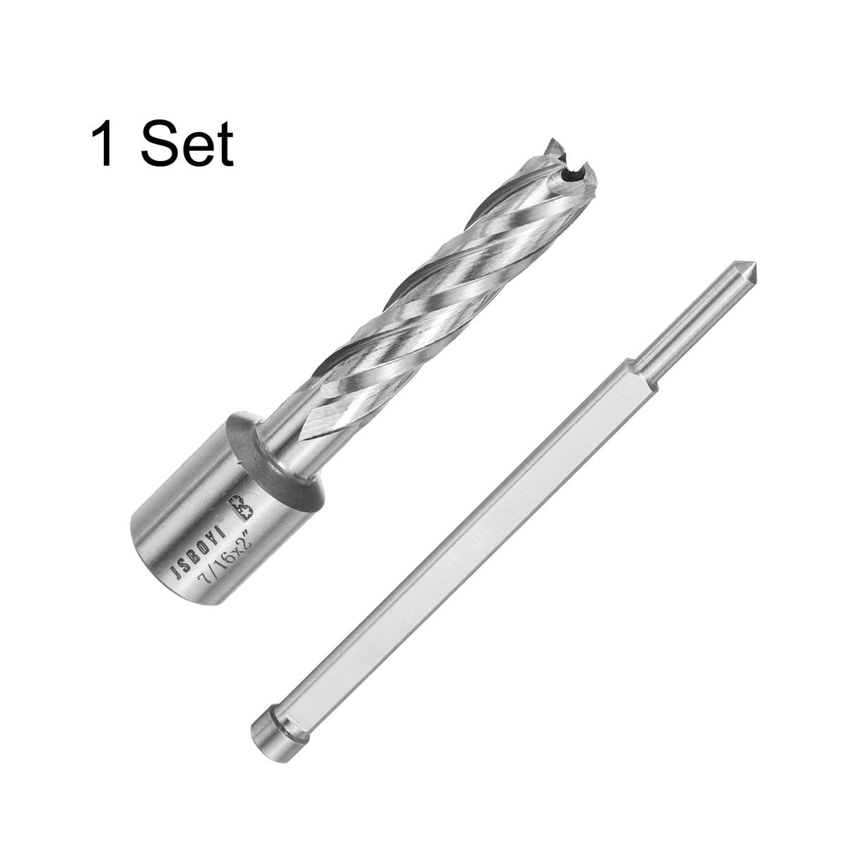 HARFINGTON Annular Cutter 7/16" Cutting Diameter Shank 3/4" with 2" Depth of Locating Pin M2 High-Speed Steel Drill Bit Annular Cutter for Standard Magnetic Drills Machine Tools Mills