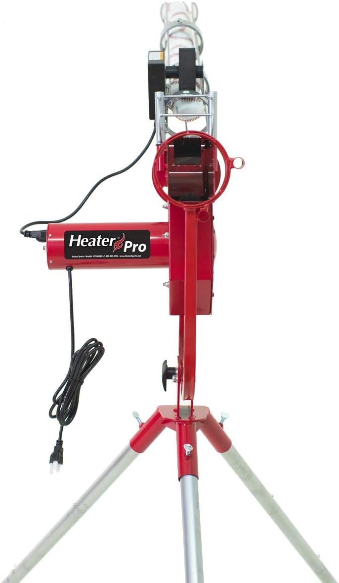 Sports Pro Baseball Pitching Machine W/Automatic Ball Feeder - Professional & Accurate Pitching Machine for