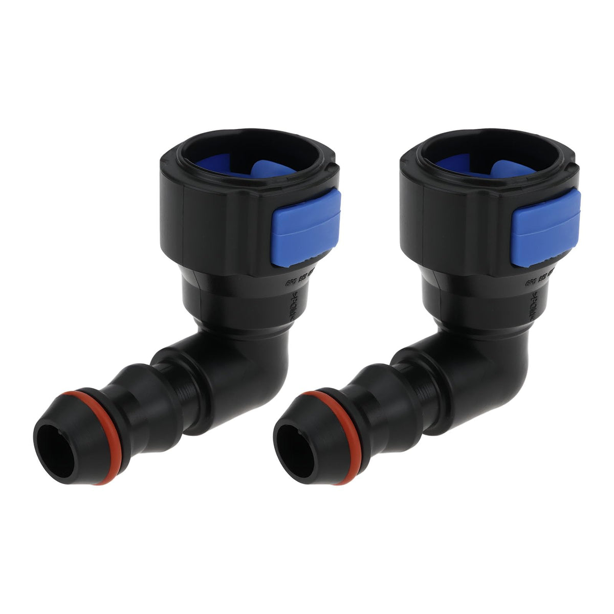 ECSiNG 2Pcs L-Shaped Headlight Washer Hose Connector Compatible with Volkswagen Compatible with Audi 6R0955665 90-Degree