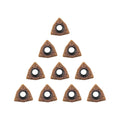 YUFUTOL Carbide Turning Inserts WCMT06T304 WCMT32.51 TiN Coated Carbide Inserts for Lathe Turning Tool CNC Lathe Turning Tool Holder Indexable Inserts for Steel Metal Machining, 10 Pieces