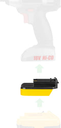Adapter Only for Porter Cable 18V Ni-CD Tools - Compatible with DeWalt 20V MAX Batteries for Powering, No Charging Function, 1 Adapter Only (Not for Porter Cable 20V Tools)