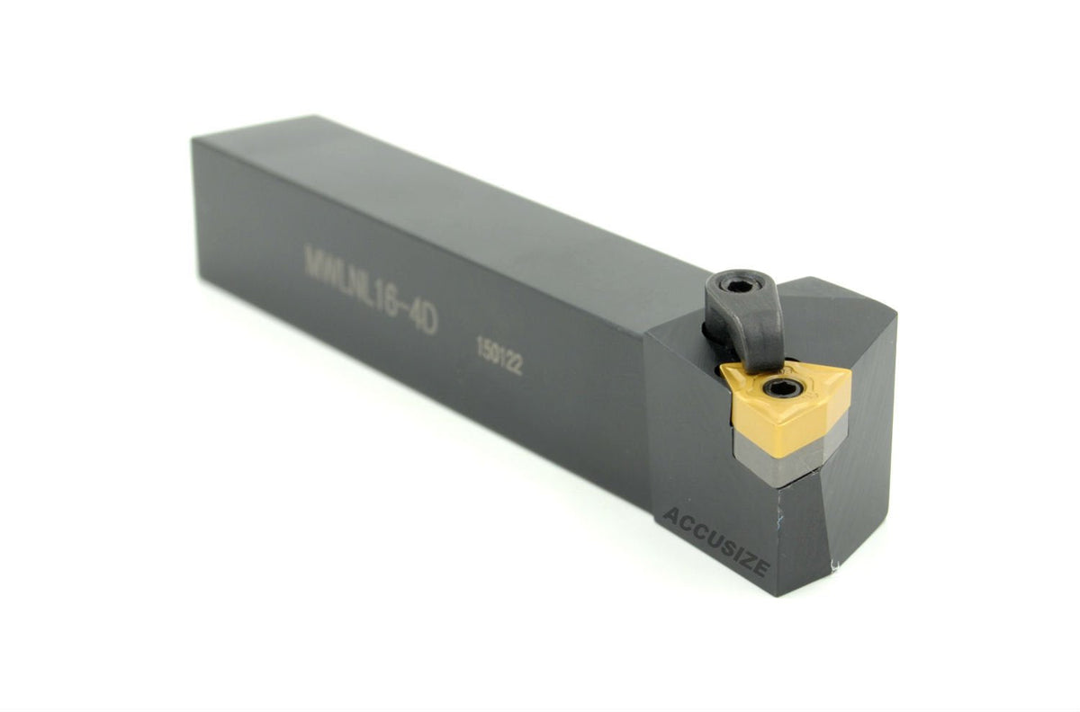 Accusize Industrial Tools Indexable Tool Holder, 1", LH, 10 add'l Inserts