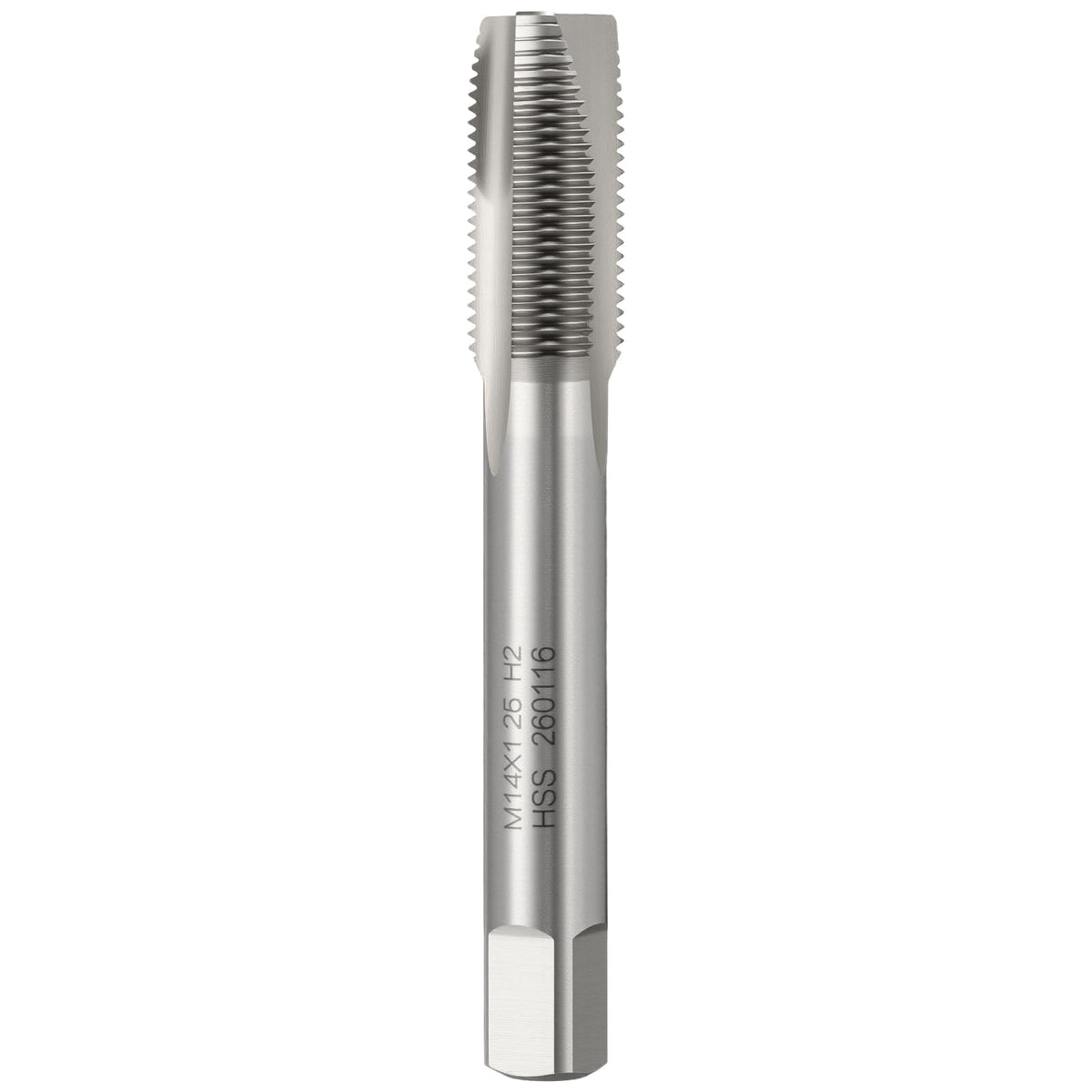 Workkyma M14 x 1.25 Spiral Point Tap M2 High Speed Steel Polished Finish