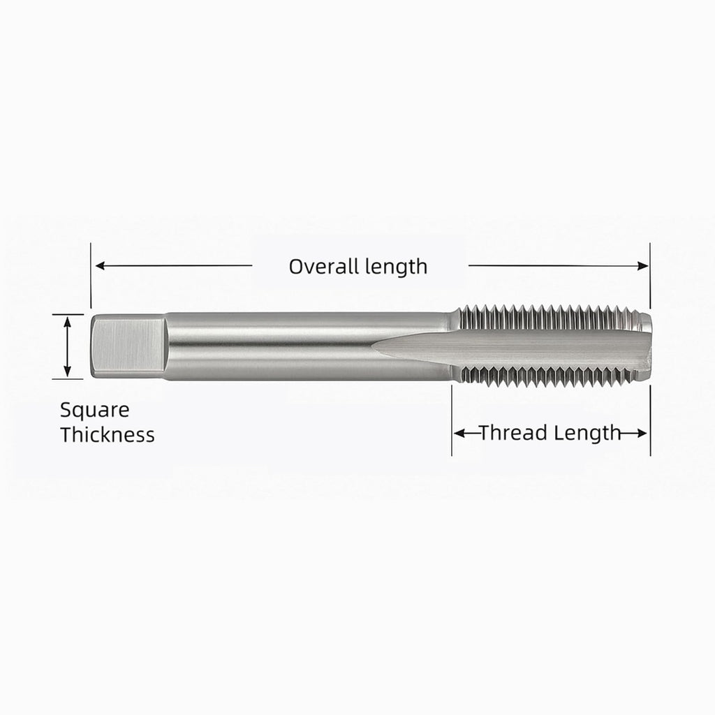 M12x1.0 Metric Tap and Die Set Right Hand HSS Tap & GCr15 Hex Die for Metal Thread Repair