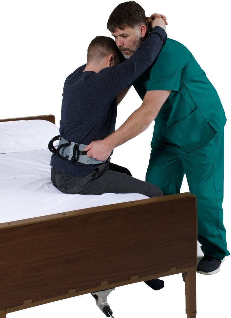 Gait Belt w/Handles, Transfer & Lift Aid for Elderly & Therapy