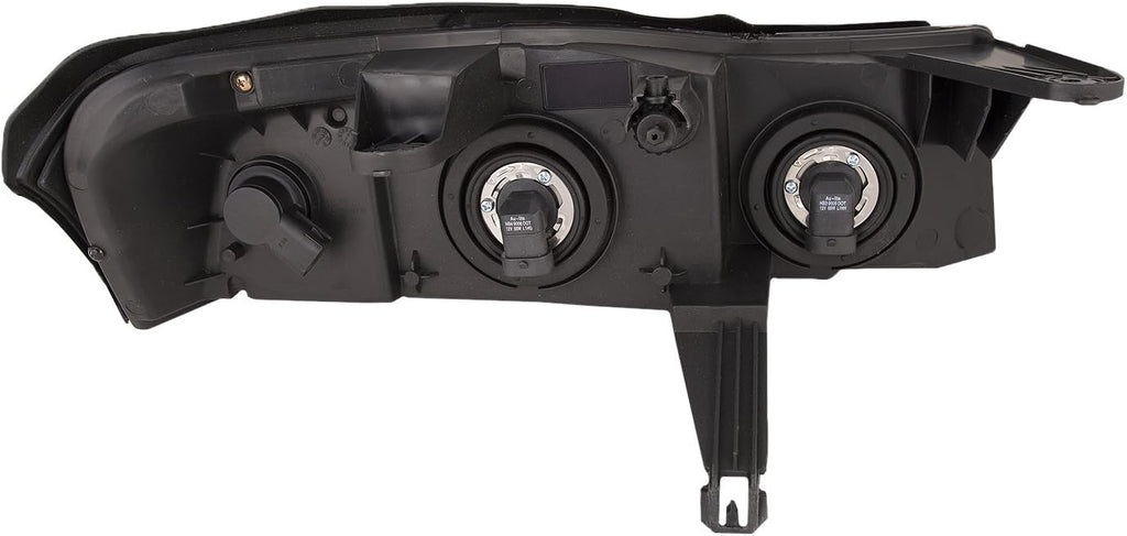 HEADLIGHTSDEPOT Chrome Housing Halogen Headlight Compatible With Saturn Vue 2006-2007 Includes Right Passenger Side Headlamp