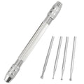 5Pcs Round Cup Burr Set, 3/32 Inch Shank Wire Rounder with Hand Drill
