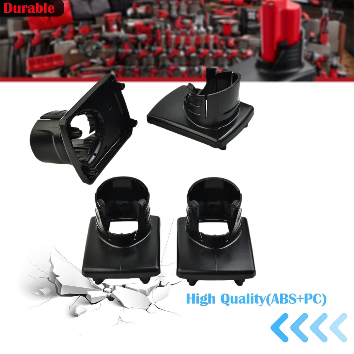 4 Pack Battery Case Replacement for Milwaukee M12